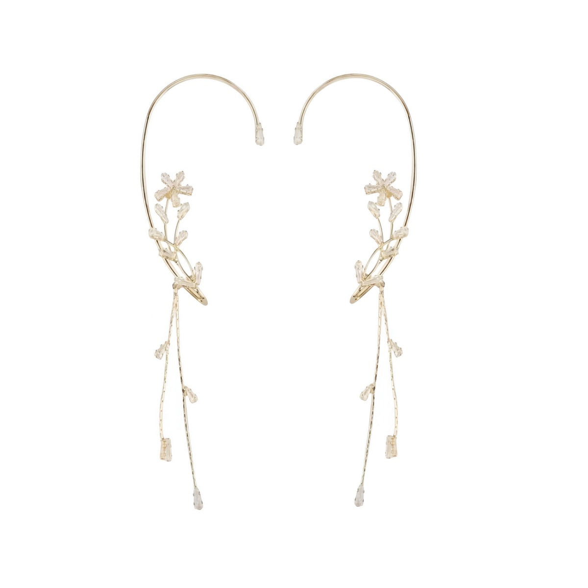 Snowflake Tassel Ear Cuffs