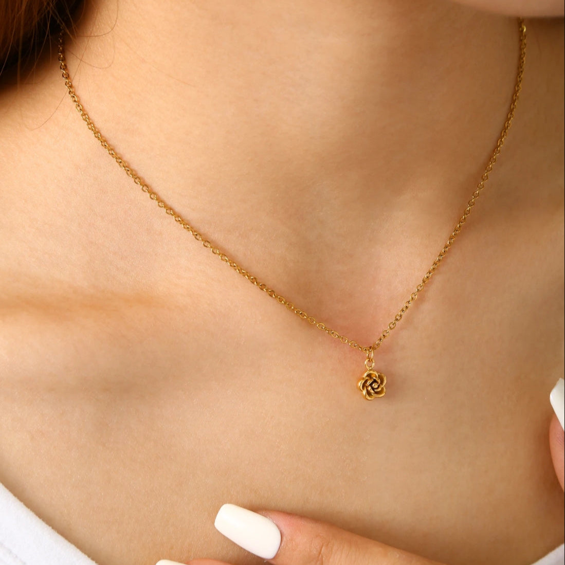 Rose Flower Necklace