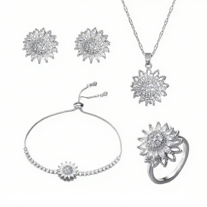 Conjunto de Joias Mood Girassol – Design Rotativo